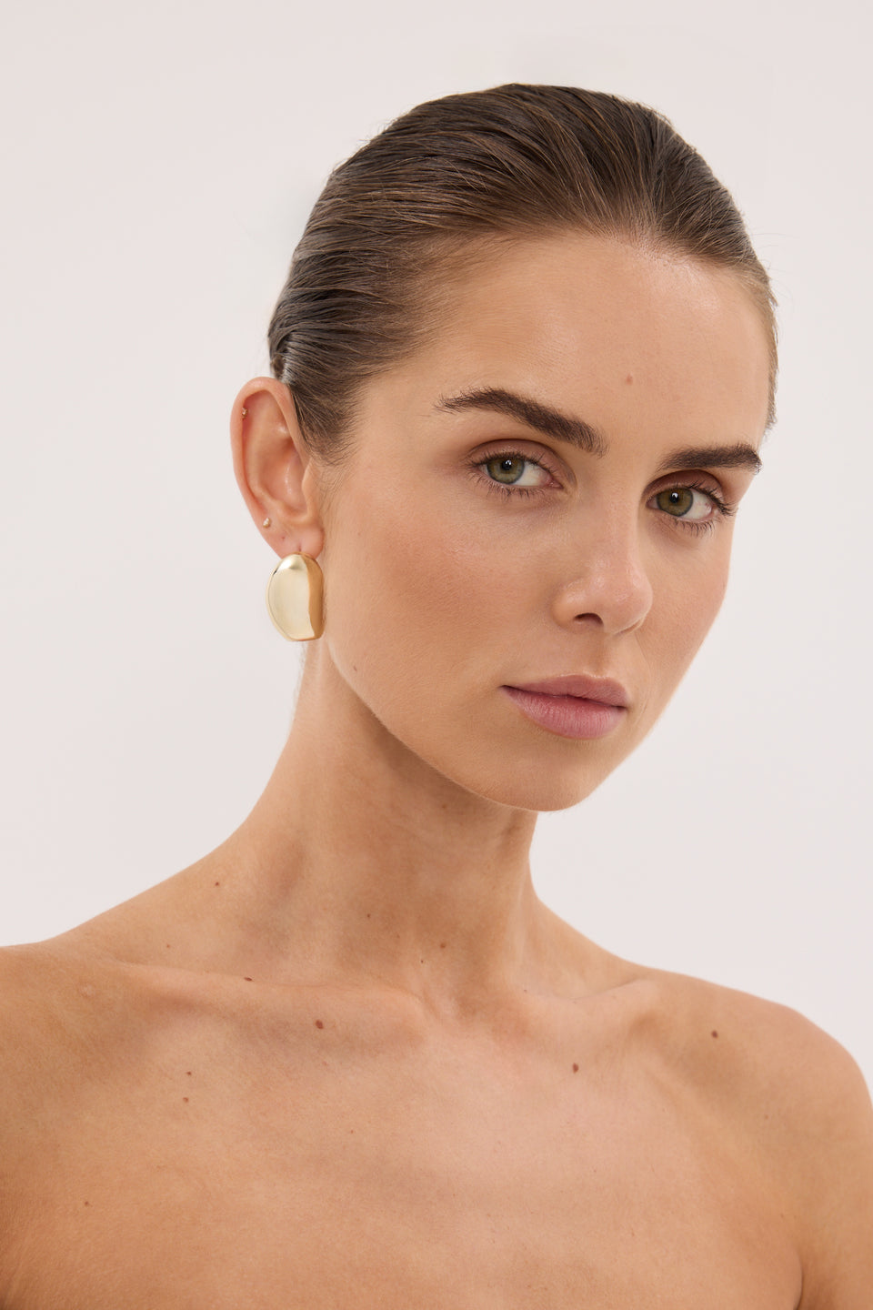 ANNA ROSSI PRISM EARRING LIGHT GOLD