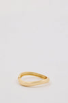 ANNA ROSSI THIN WARPED BANGLE GOLD