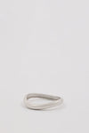 ANNA ROSSI THIN WARPED BANGLE SILVER