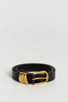 GRACIE BLACK LEATHER BELT