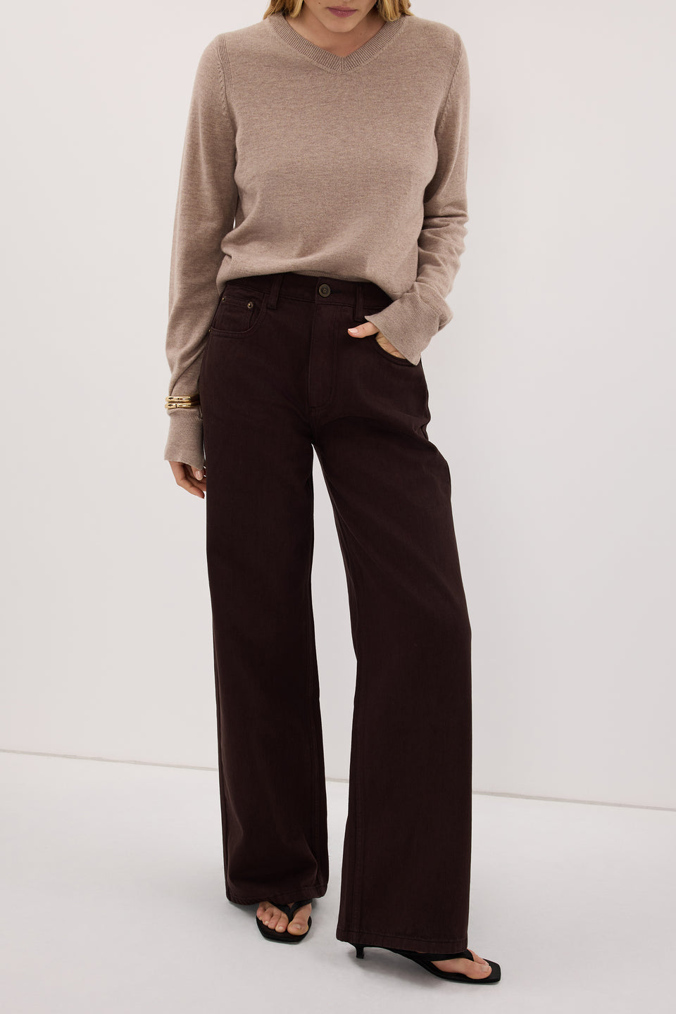 REAGAN 2.0 BURNT CHOC SLOUCHY JEAN