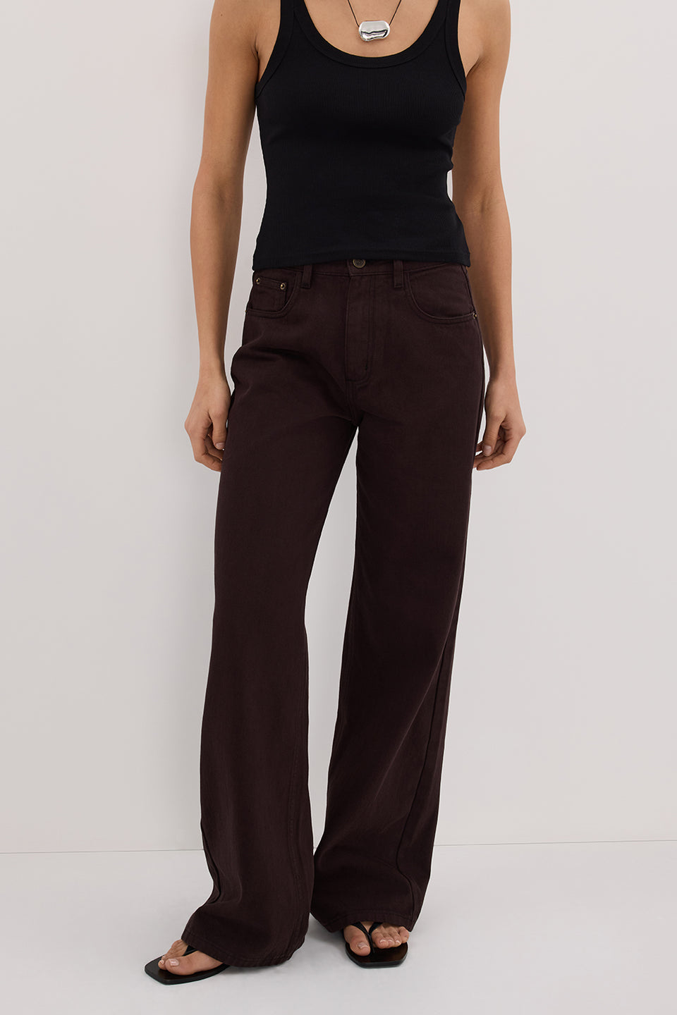 REAGAN 2.0 BURNT CHOC TALL JEAN Clothing DISSH Boutiques