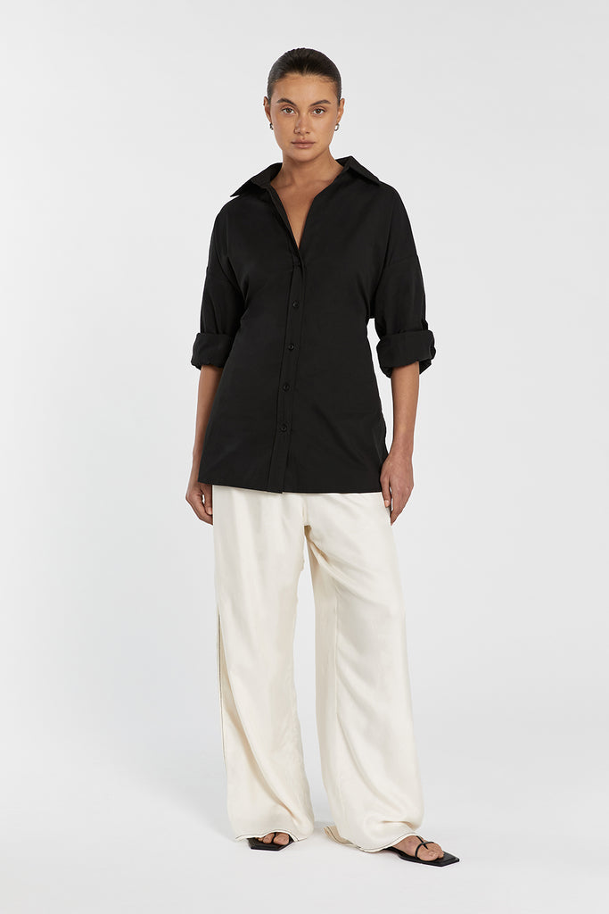 oversized tie shirt