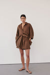 LUNE FONDANT OVERSIZED LINEN SHIRT