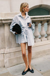 SABLE ICE BLUE SILK BLEND SHIRT
