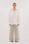 RHEA 2.0 CREAM OVERSIZED COTTON SHIRT - PRE ORDER