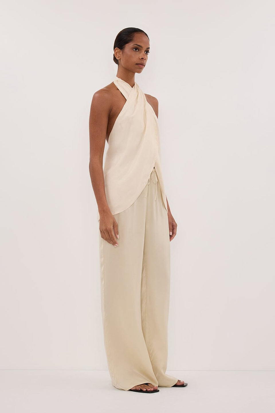 ADDIE STRAW CUPRO DRAWSTRING PANT - PRE ORDER Clothing DISSH Boutiques