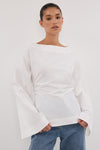 IVY WHITE LONG SLEEVE TOP