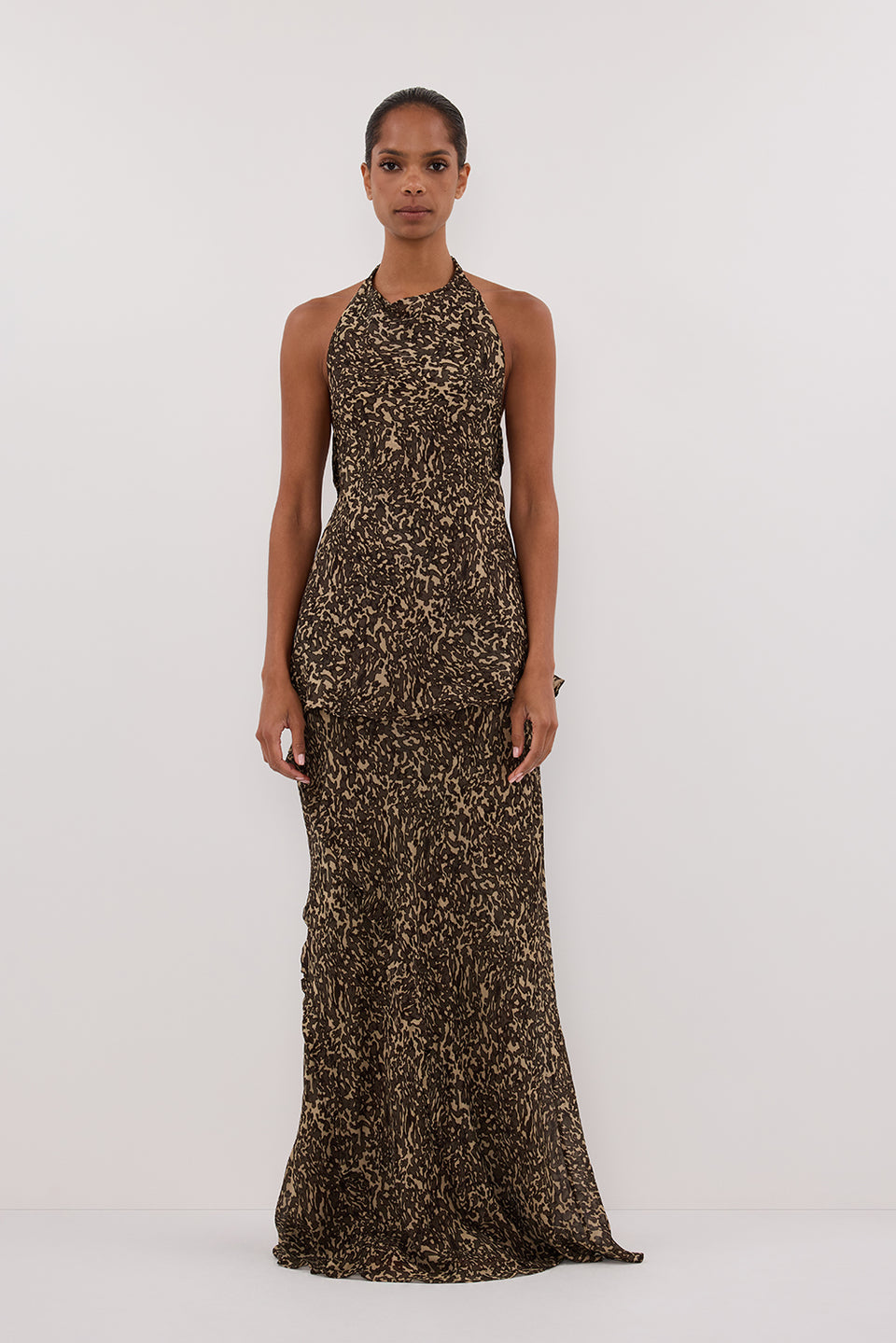 MARVILLA CHOC HALTER TOP - PRE ORDER Clothing DISSH Boutiques