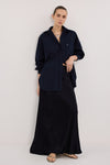 CHARLI INK SATIN MAXI SKIRT