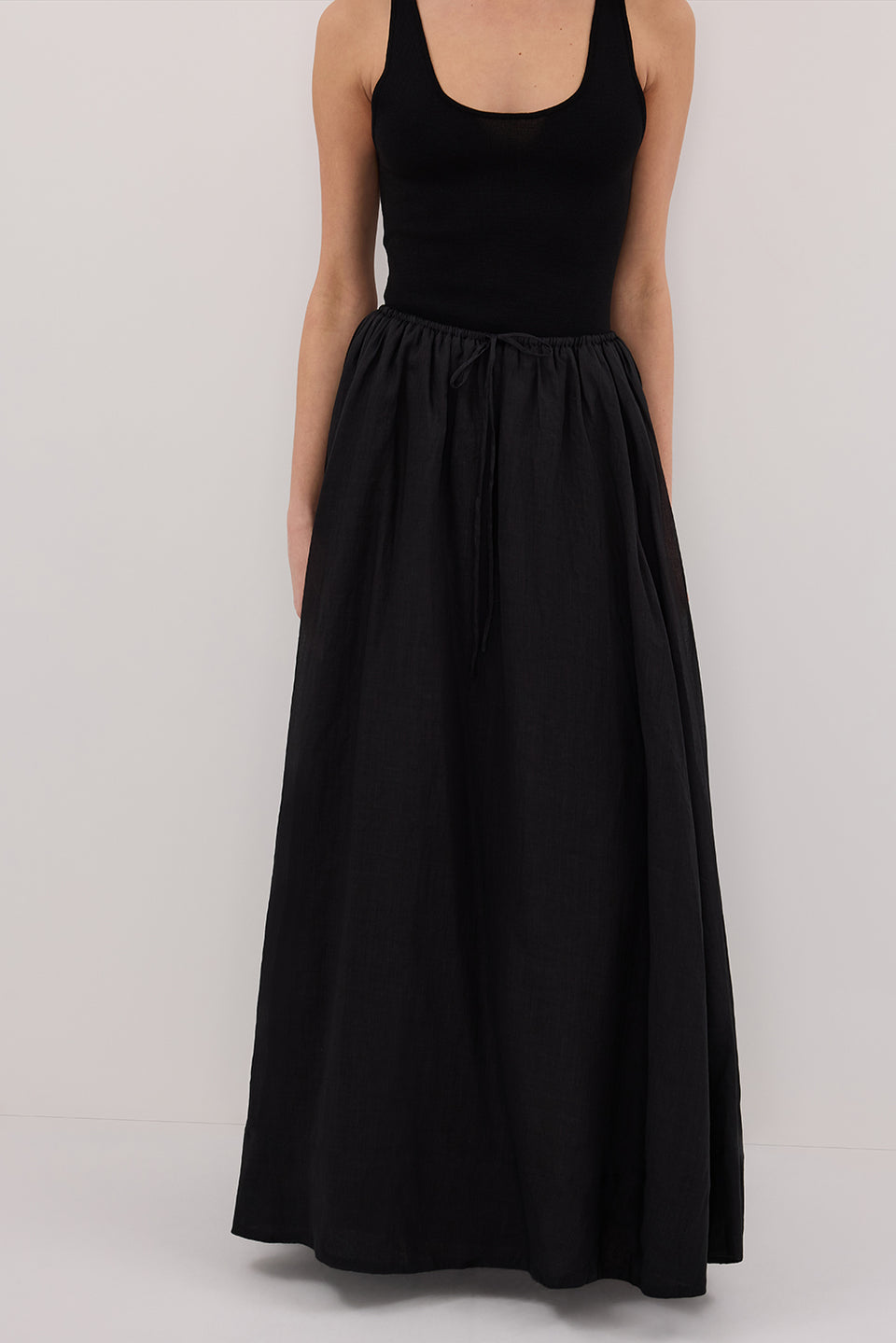 LAYNE BLACK RAMIE MAXI SKIRT Clothing DISSH Boutiques