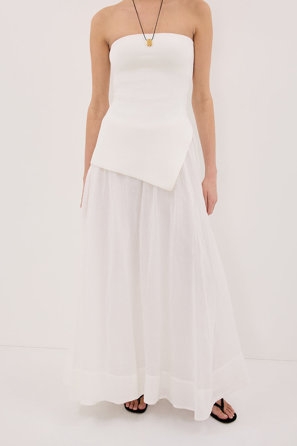 LAYNE WHITE RAMIE MAXI SKIRT Clothing DISSH Boutiques