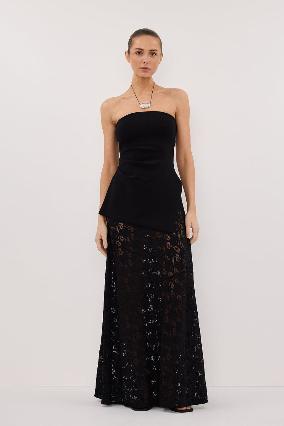 LOULA BLACK LACE SKIRT Clothing DISSH Boutiques