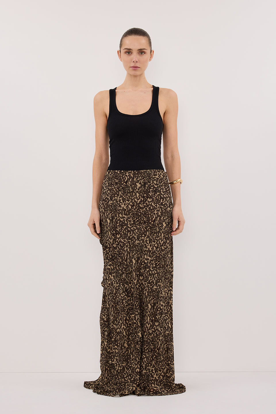 MARVILLA CHOC MIDI SKIRT - PRE ORDER Clothing DISSH Boutiques
