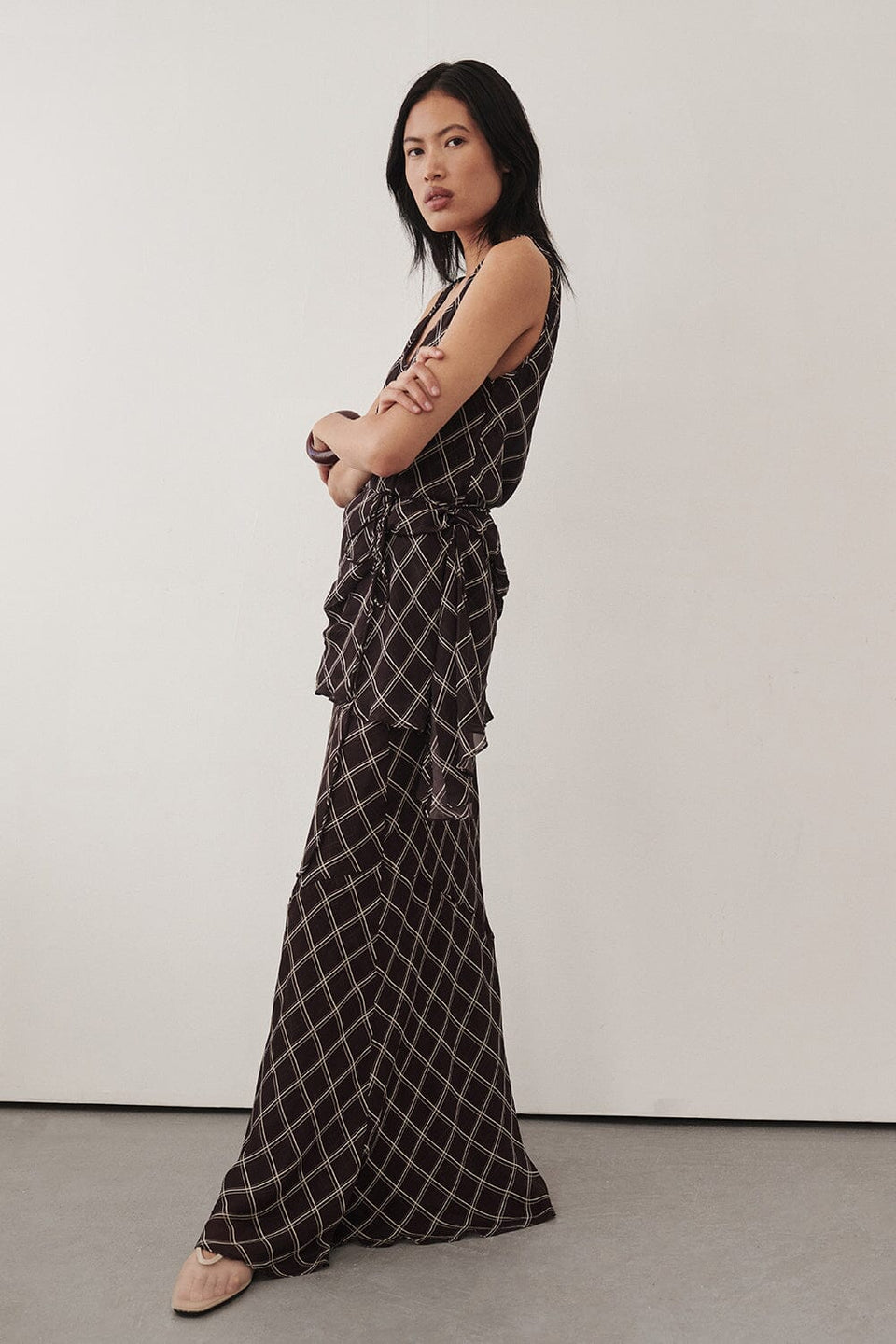 ARLINGTON CHOC MIDI SKIRT Clothing DISSH Boutiques