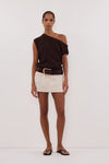 EVA NATURAL LINEN SKORT