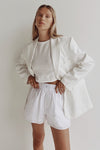 LAIKEN WHITE LINEN SHORT