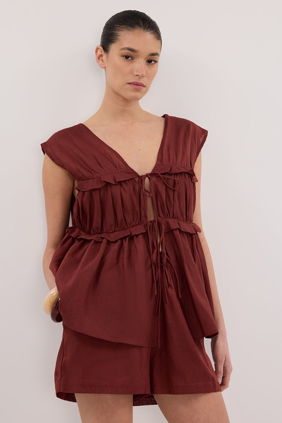 QUINN SAHARA LINEN SHORT Clothing DISSH Boutiques