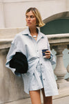 SABLE ICE BLUE SILK BLEND SHORT