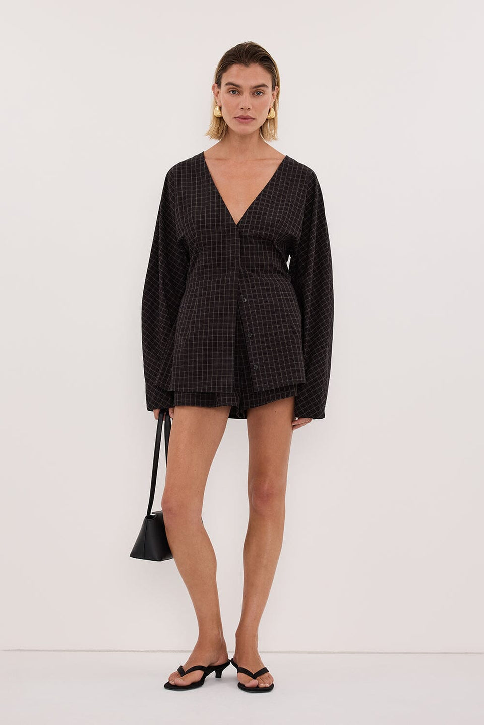 TOVA INK CHECK SHORT Clothing DISSH Boutiques