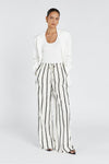 ELLIOTT CREAM STRIPE LINEN PANT