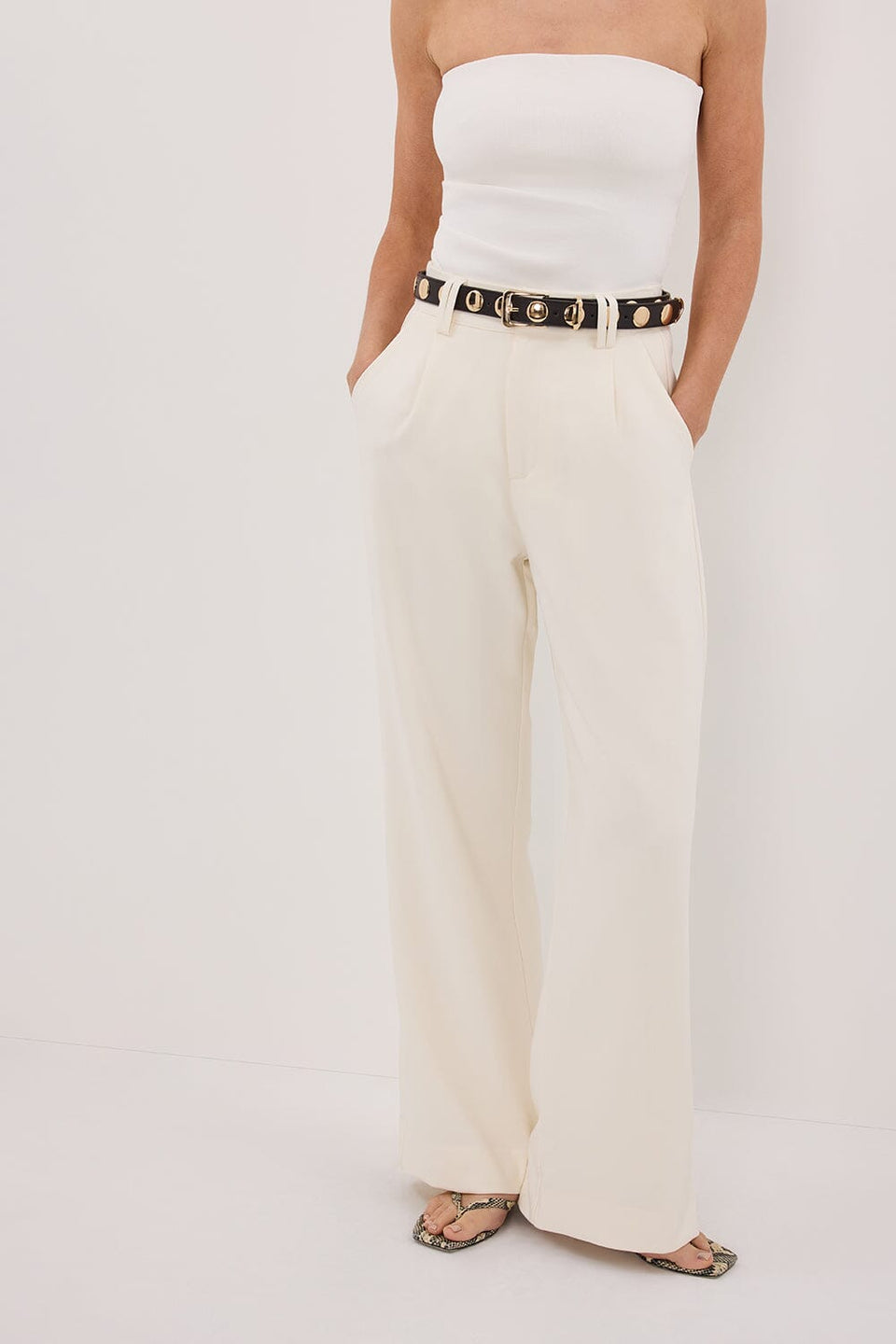 CELINE CREAM PANT Clothing DISSH Boutiques