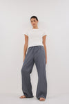 MASON SLATE STRIPE DRAWSTRING PANT