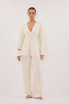 MONICA CREAM SATIN PANT