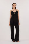 ANDREA BLACK CUPRO LACE PANT