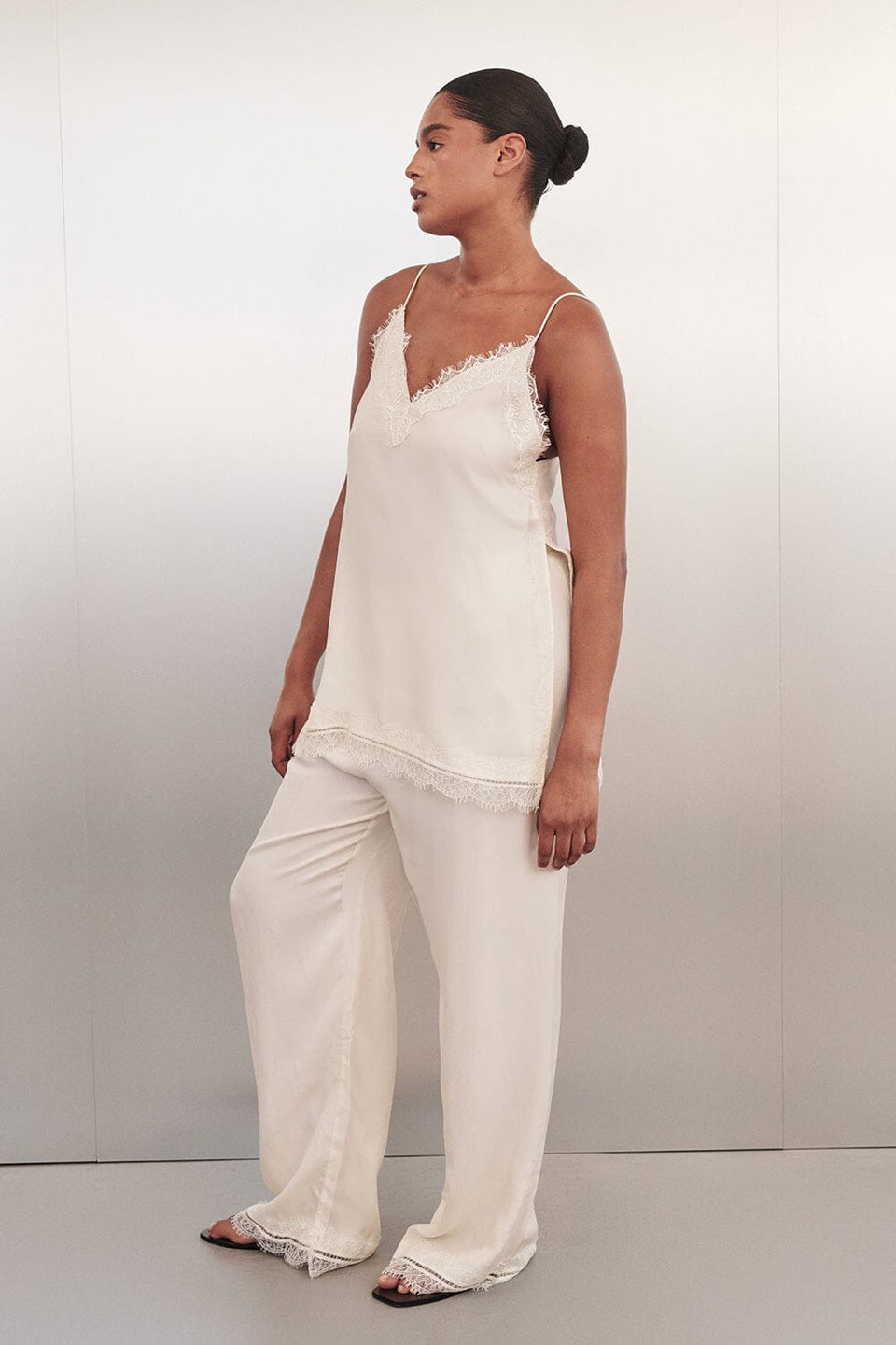 ANDREA SANDSTONE CUPRO LACE PANT Clothing DISSH Boutiques