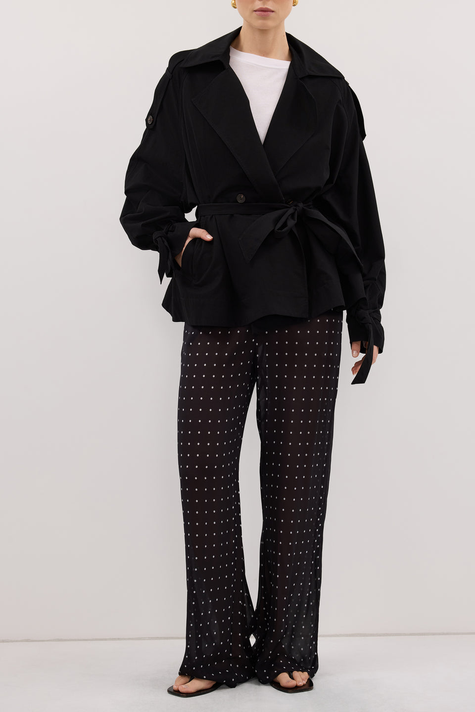 VANESSA BLACK SPOT PANT