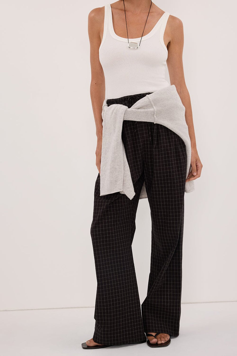 TOVA INK CHECK PANT Clothing DISSH Boutiques
