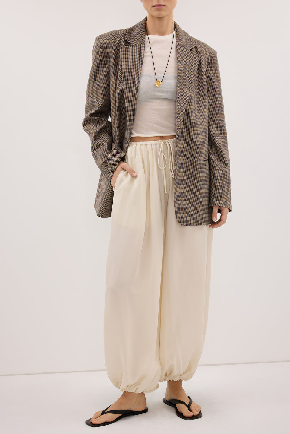 FRANCIS SANDSTONE CUPRO BALLOON PANT