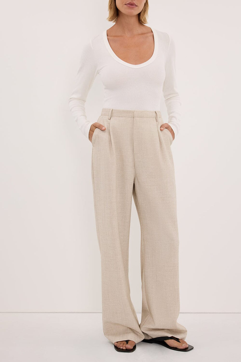 CYRUS NATURAL TAILORED PANT Clothing DISSH Boutiques