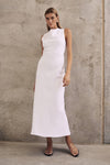 HARMONY WHITE LINEN MAXI DRESS