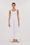 IBIZA WHITE LINEN DRESS