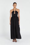 ALYSSA BLACK LINEN MAXI DRESS