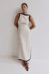 ZURI NATURAL LINEN MAXI DRESS