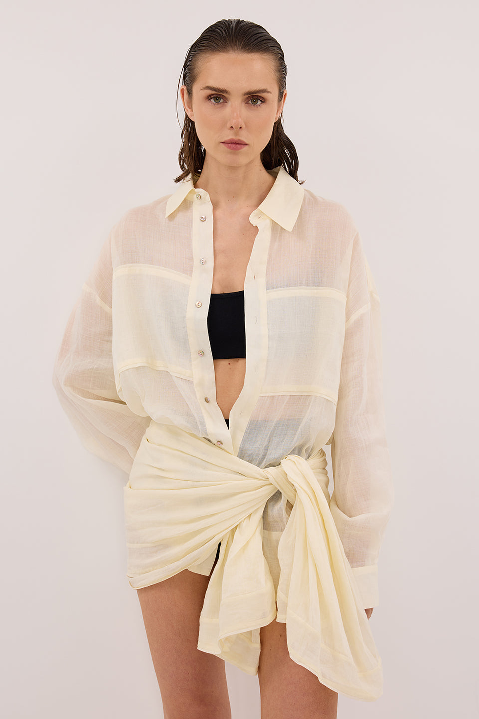 TROPEZ STRAW RAMIE SARONG - PRE ORDER Clothing DISSH Boutiques