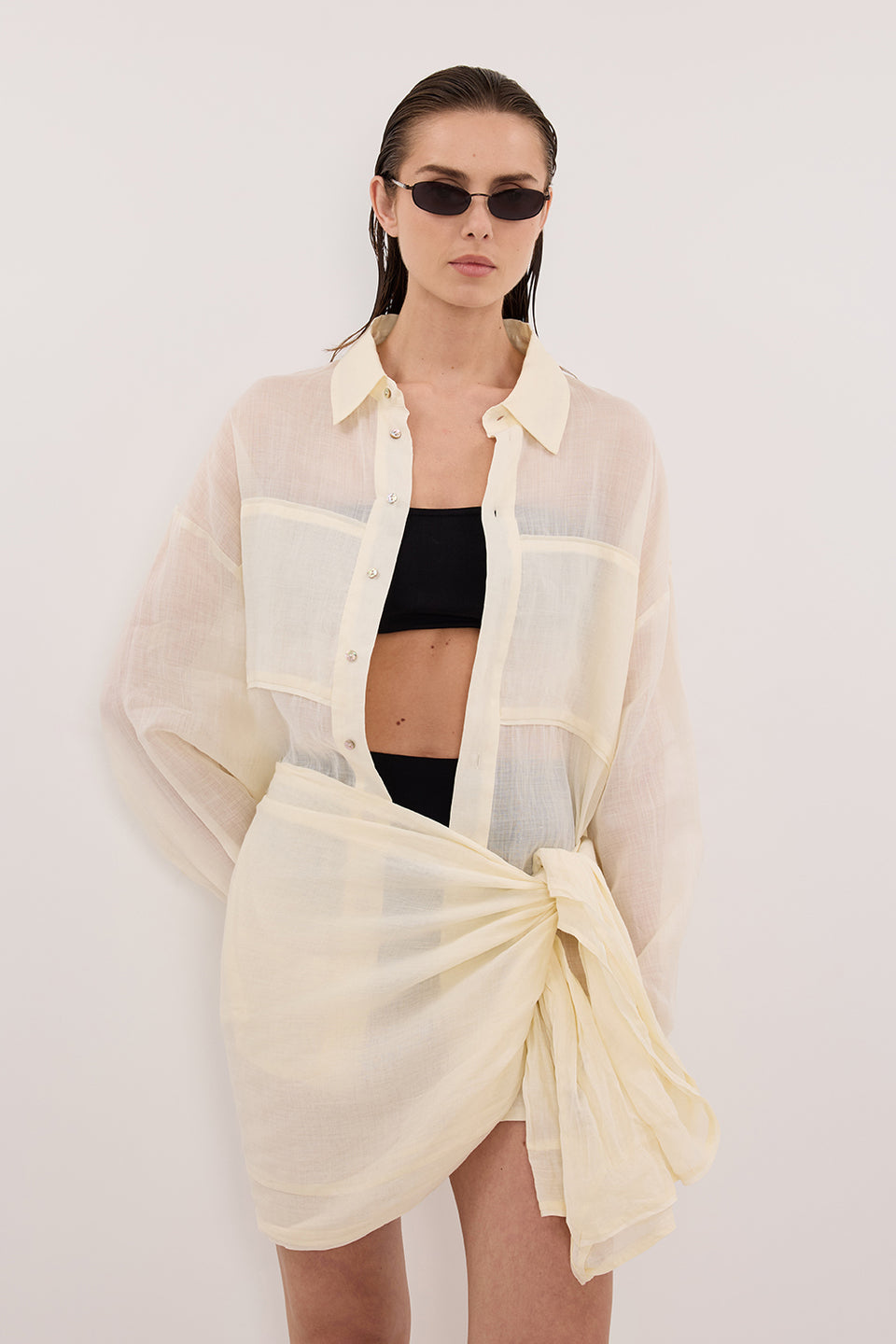 TROPEZ STRAW RAMIE SARONG - PRE ORDER Clothing DISSH Boutiques