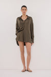 ISLA OLIVE SILK SHORT