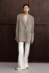 NIKKI CREAM SATIN BIAS PANT