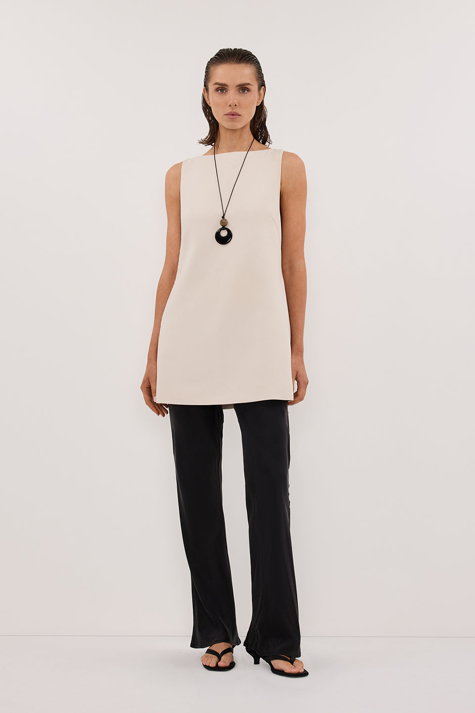 KYRA BLACK SILK BIAS PANTS Clothing DISSH Boutiques 6 BLACK