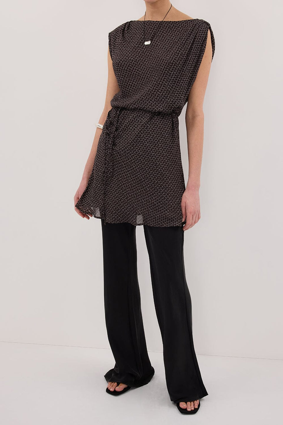 KYRA BLACK SILK BIAS PANTS Clothing DISSH Boutiques