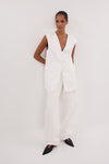 OLIVER WHITE OVERSIZED VEST