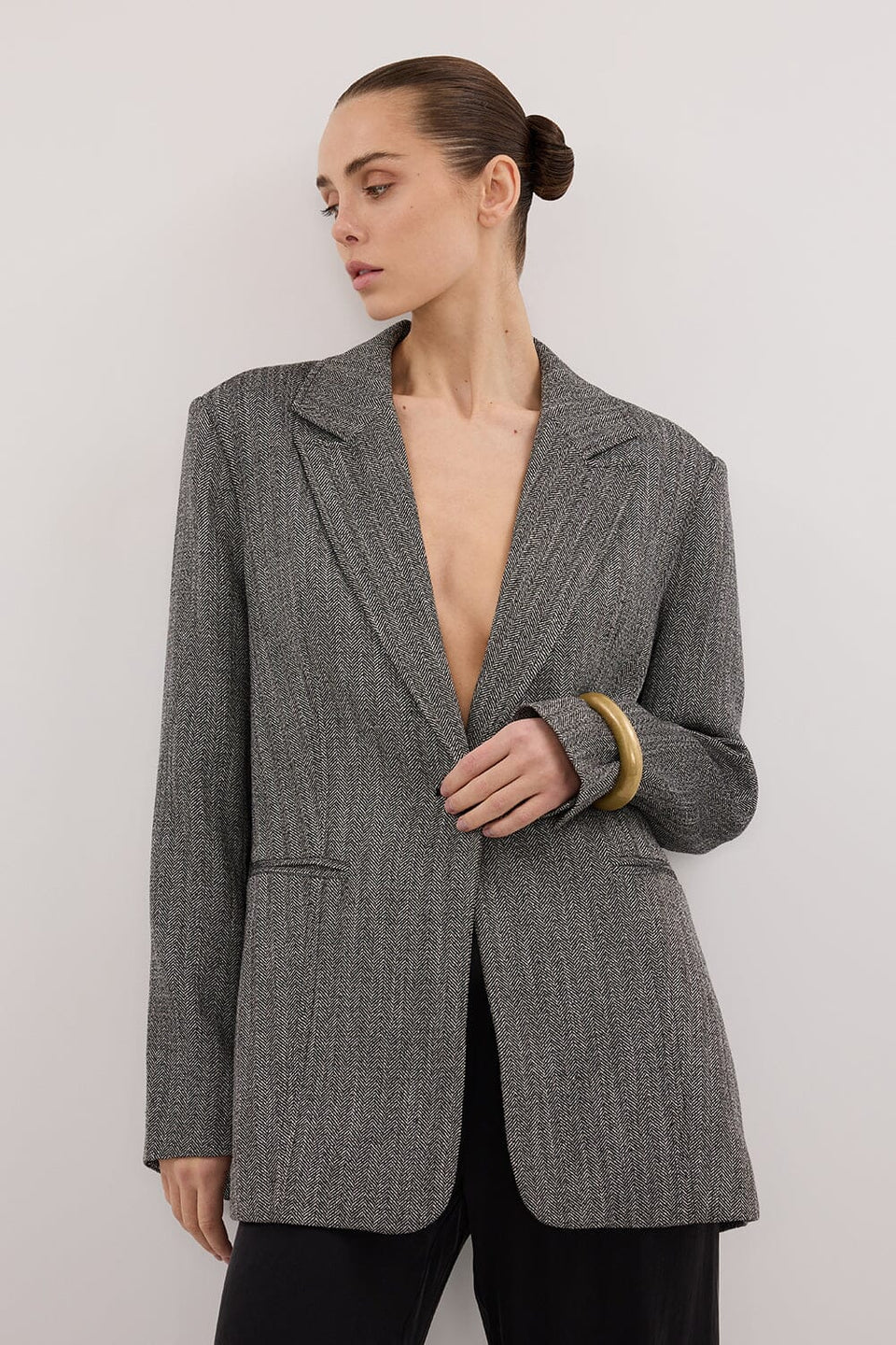 MANHATTAN CHARCOAL TWEED BLAZER Clothing DISSH Boutiques