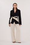 SURI BLACK CINCHED BLAZER