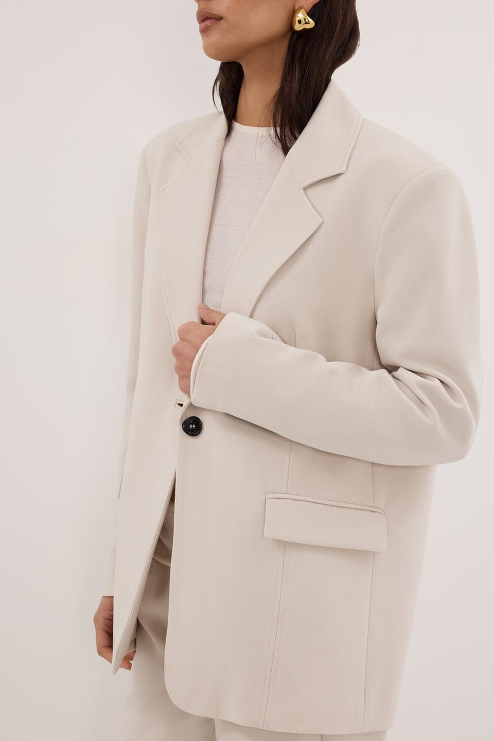 CHELSEA BONE OVERSIZED BLAZER Clothing DISSH Boutiques