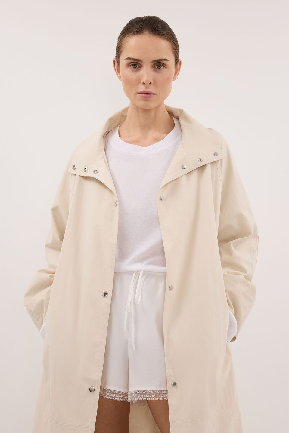 MARIS OYSTER LIGHTWEIGHT TRENCH COAT - PRE ORDER
