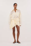 KAI STRAW OVERSIZED RAMIE LONG SLEEVE SHIRT - PRE ORDER